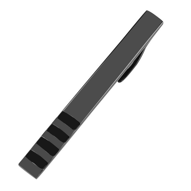 57mm 枪黑色珐琅领带夹 - 领带/领带夹 - 其他金属 黑色