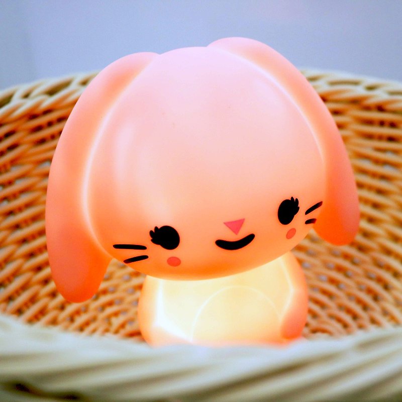 【绝版出清】荷兰Petit Monkey 垂耳兔装饰夜灯-粉红 - 灯具/灯饰 - 塑料 粉红色