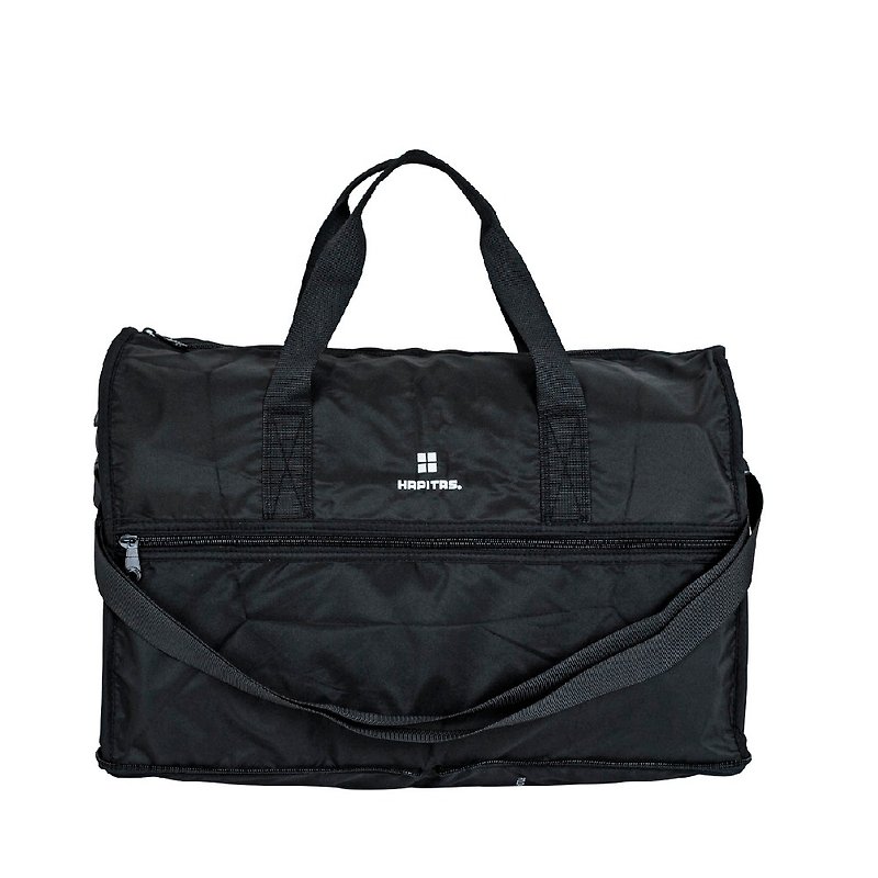 【HAPI+TAS】日本原厂授权 折叠旅行袋(大)-雾面黑 - 行李箱/行李箱保护套 - 聚酯纤维 黑色