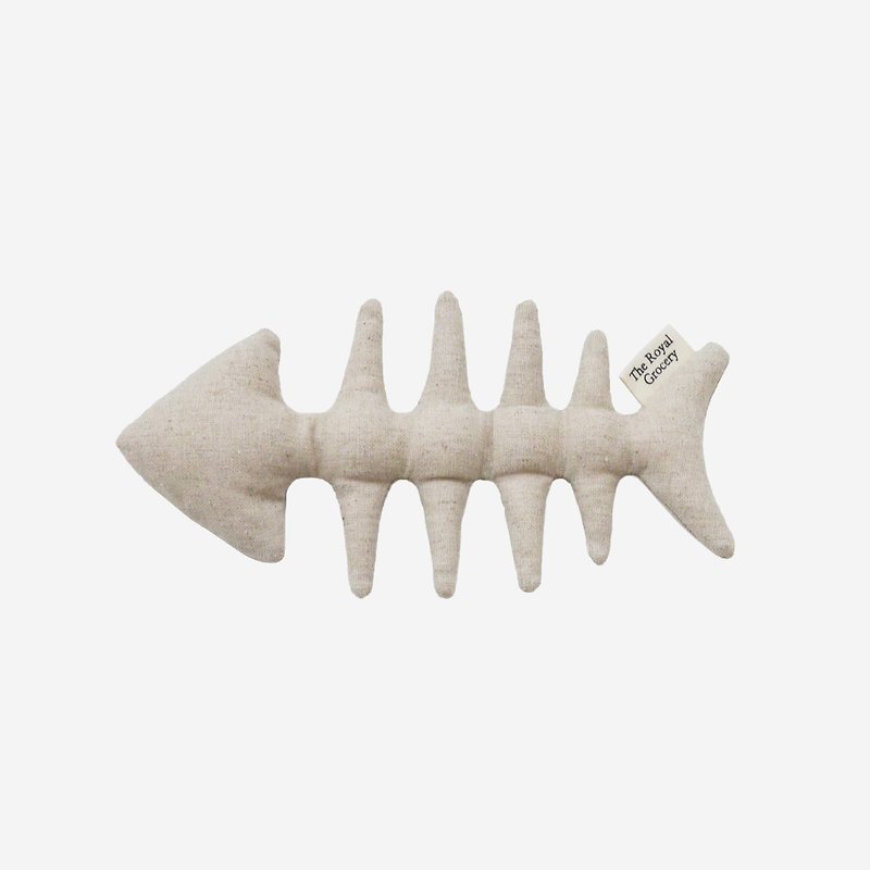 Fish Bone Toy 鱼骨头 - 玩具 - 棉．麻 灰色