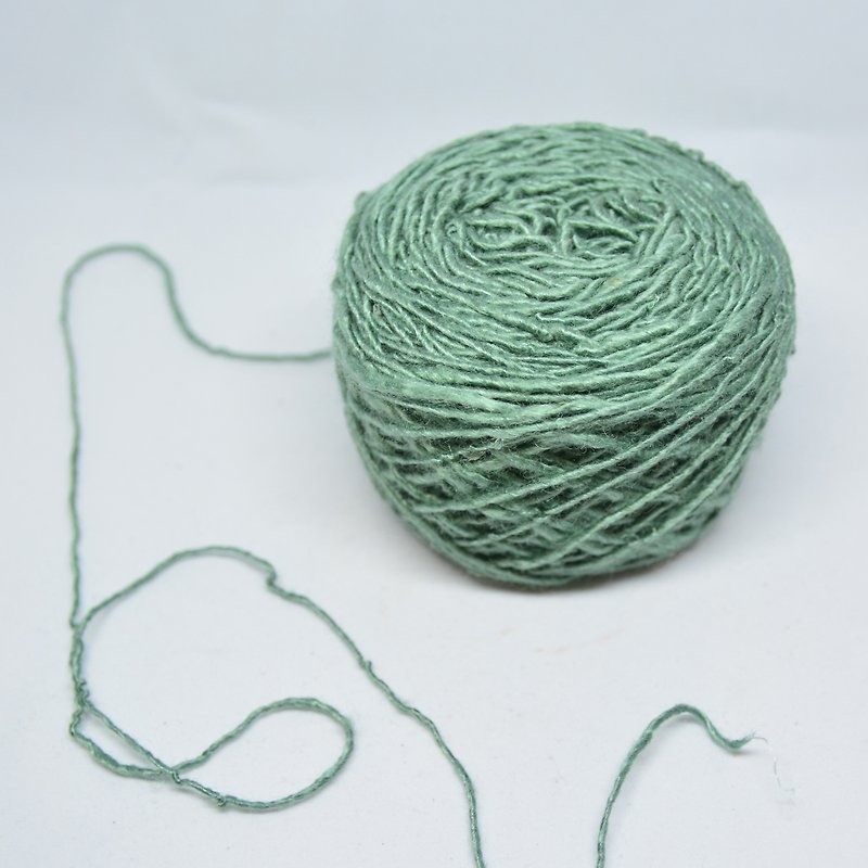 手捻香蕉丝线-湖水绿-公平贸易 - 编织/刺绣/羊毛毡/裁缝 - 植物．花 绿色