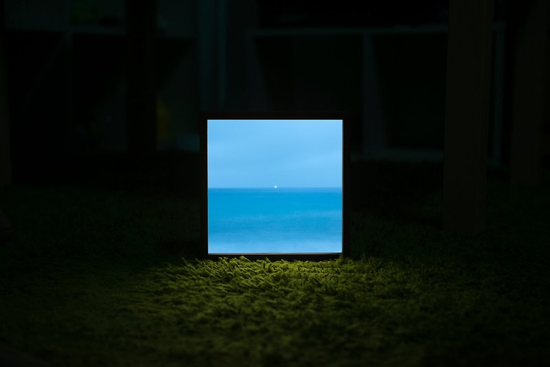 Lighto光印样  Mini灯箱  远方的光(aPo) - 画框/相框 - 木头 蓝色
