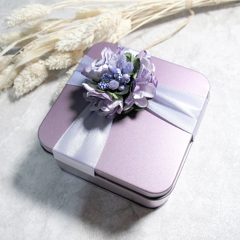 VIIART。彩花礼盒包装。加购商品-交换礼物浪漫礼物盒包装 - 收纳用品 - 其他金属 紫色