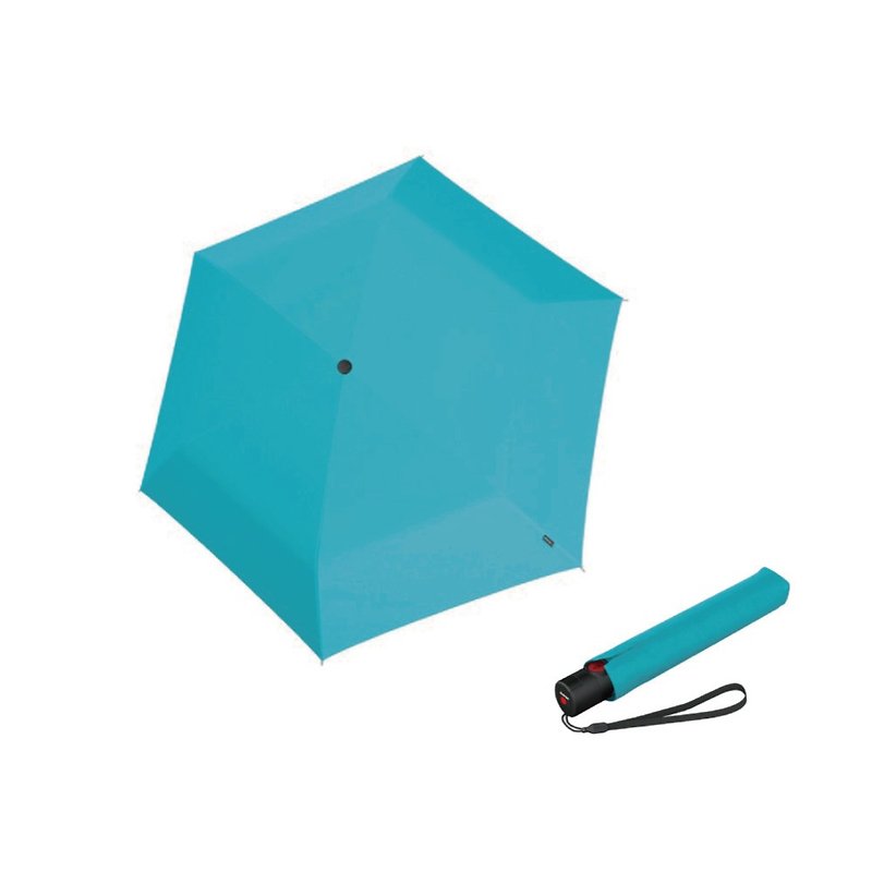 【Knirps德国红点伞】U.220 超轻量安全式自动开收伞-Aqua - 雨伞/雨衣 - 聚酯纤维 蓝色