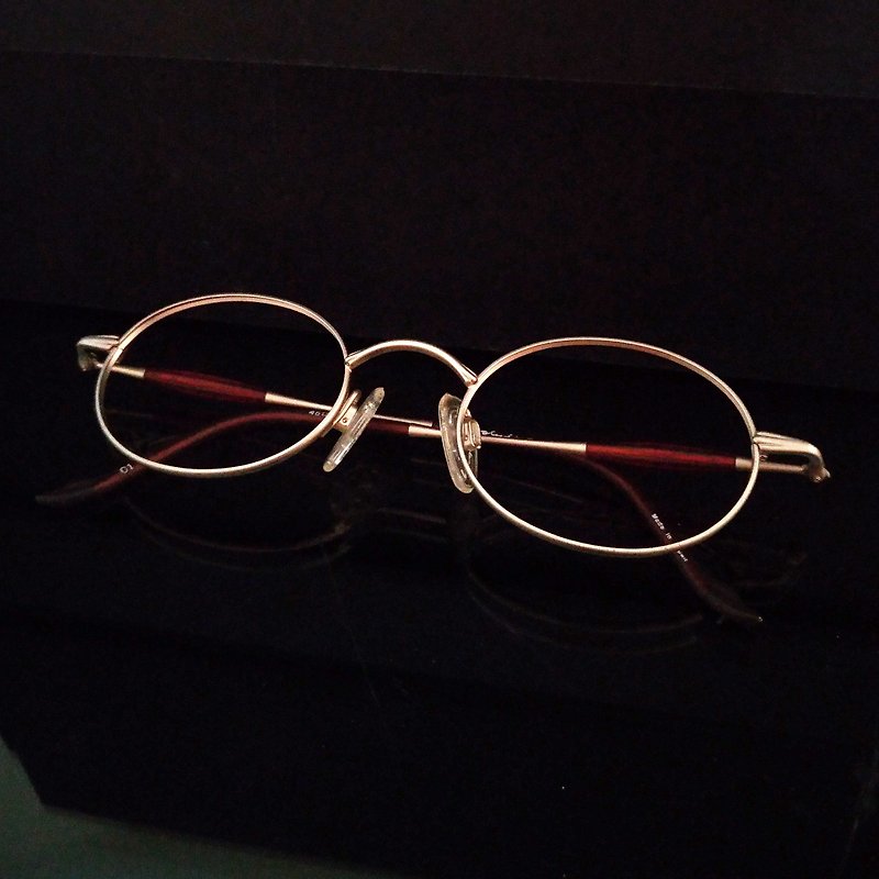 梦露眼镜店 / 日本90年代古董眼镜框 M07 vintage - 眼镜/眼镜框 - 贵金属 
