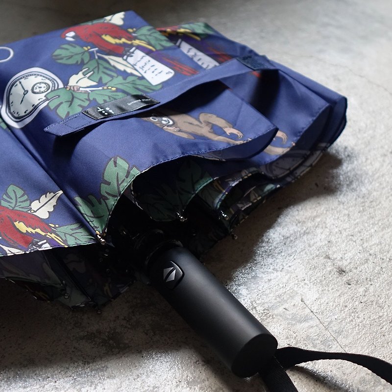 【快速出货】复古丛林自动折伞 - 雨伞/雨衣 - 塑料 蓝色