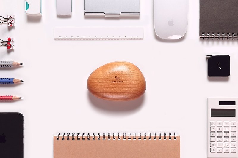 史东镇纸回纹针磁吸(樱桃木) - 冰箱贴/磁贴 - 木头 