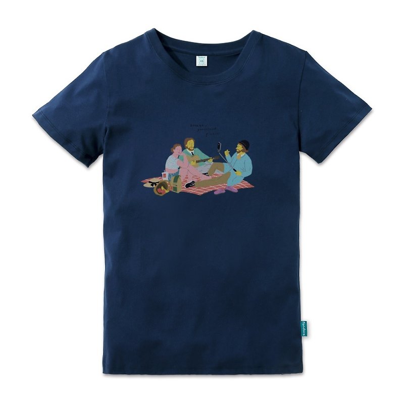2017世界音乐节 限定T 恤—Breeze Grasslands Picnic 蓝色男版 - 男装上衣/T 恤 - 棉．麻 