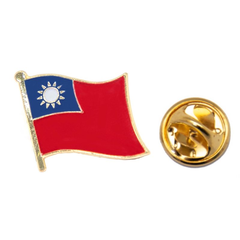 Taiwan 台湾胸章 金属别针 国徽胸章 别针 辨识 西装 - 胸针 - 其他材质 多色