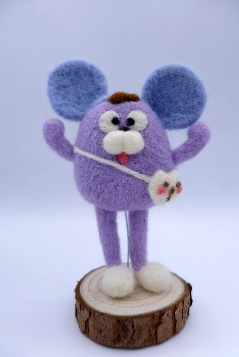 羊毛毡玩偶 - 玩偶/公仔 - 羊毛 紫色