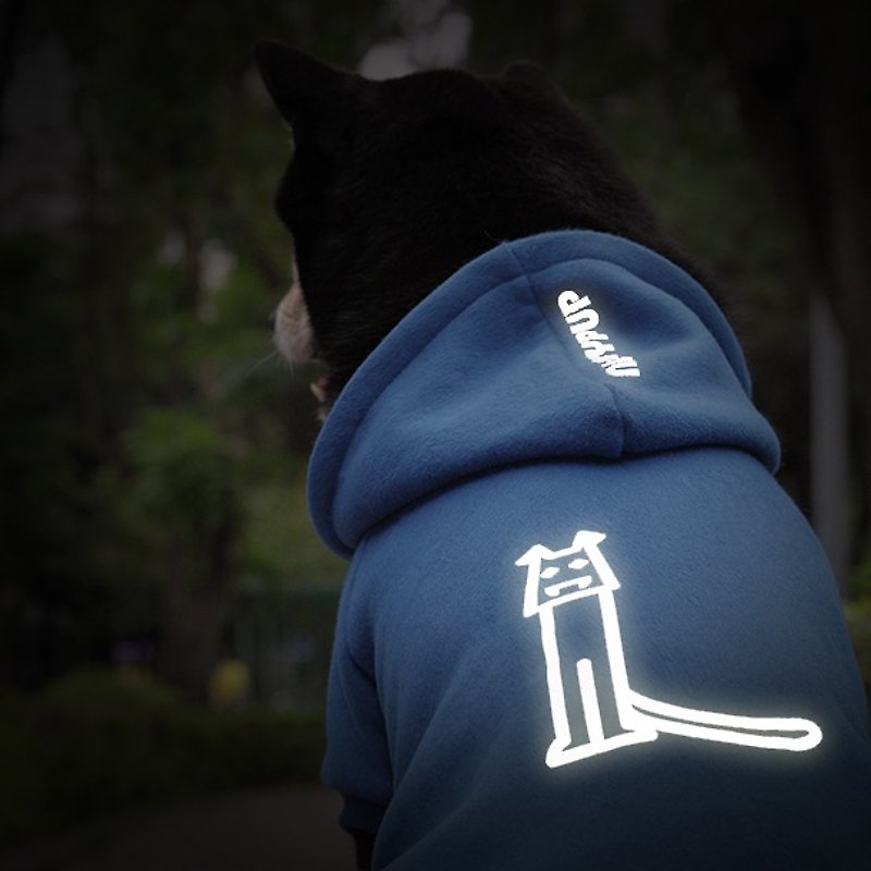 宠物帽T冬装 狗狗字母定制款 保暖有型 夜间反光散步安全 送礼 - 衣/帽 - 棉．麻 多色
