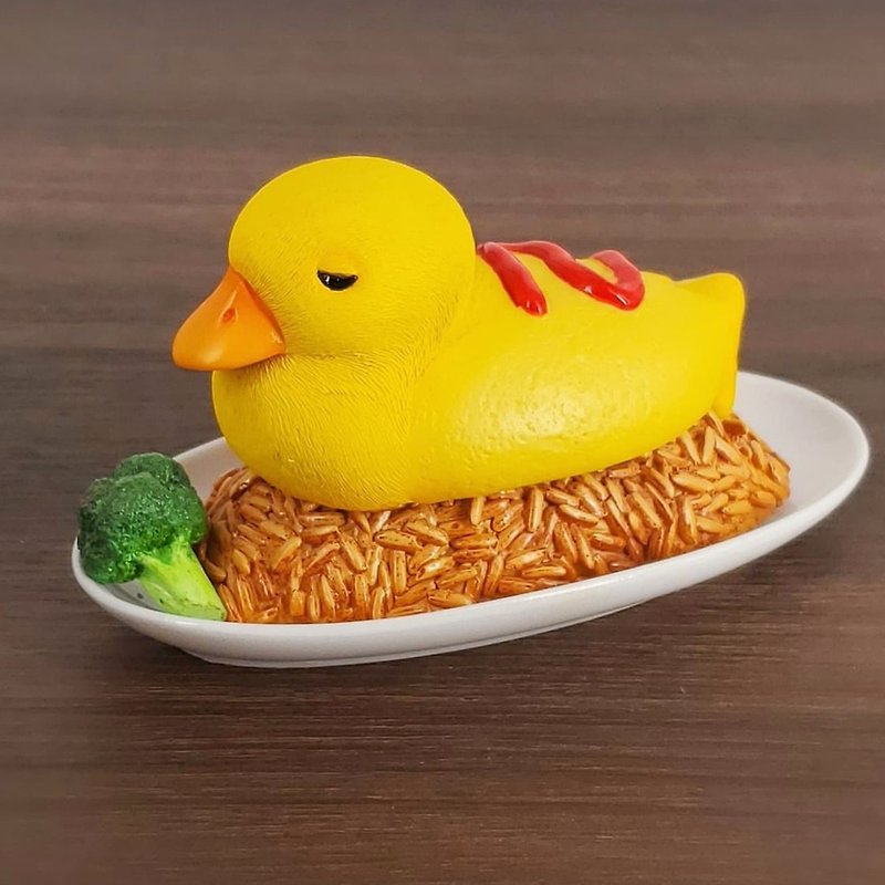 疗愈食物系列-鸭鸭蛋包饭 Duck Omurice - 摆饰 - 塑料 