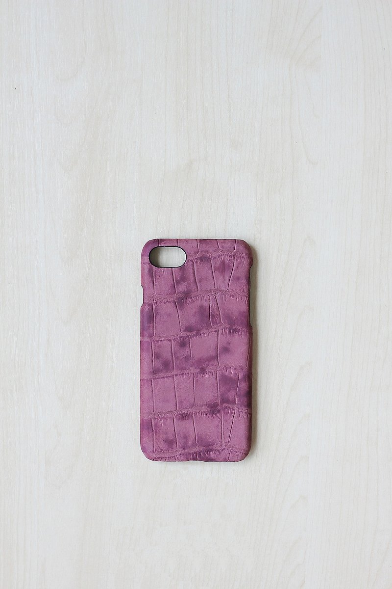 Leather case for Iphone 7/8 (Plum) - 手机壳/手机套 - 真皮 紫色
