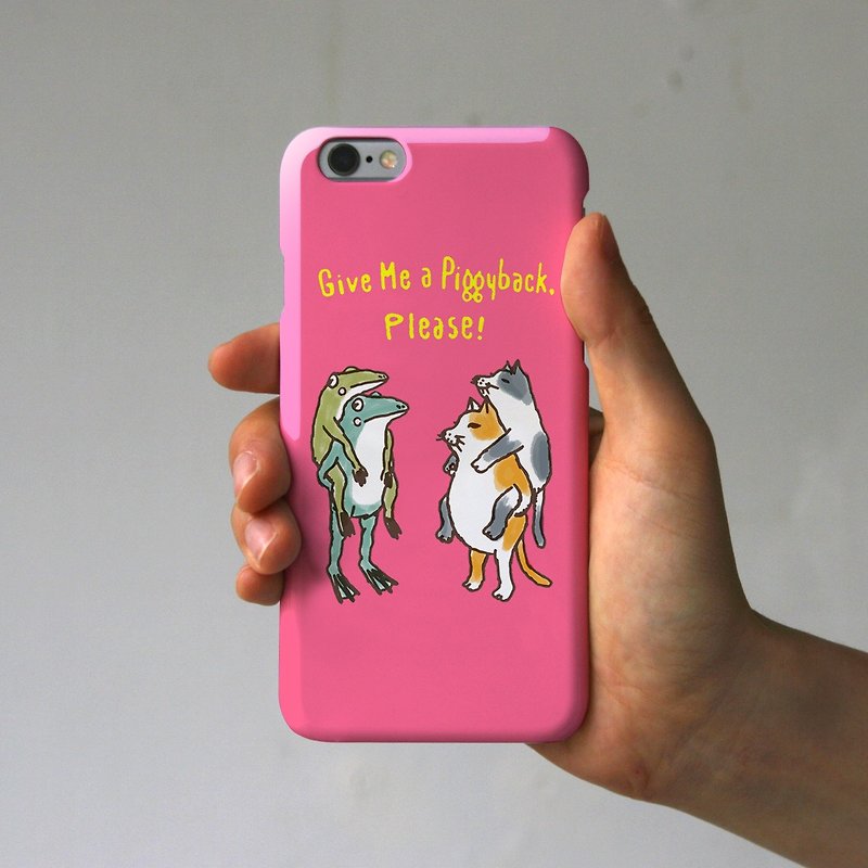 iPhoneケース　おんぶして〜 ピンク - 手机壳/手机套 - 纸 粉红色