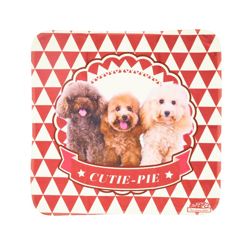 【 :toPET定制化】宠物毛巾 (双面印刷35X35cm) - 清洁/美容 - 其他材质 多色