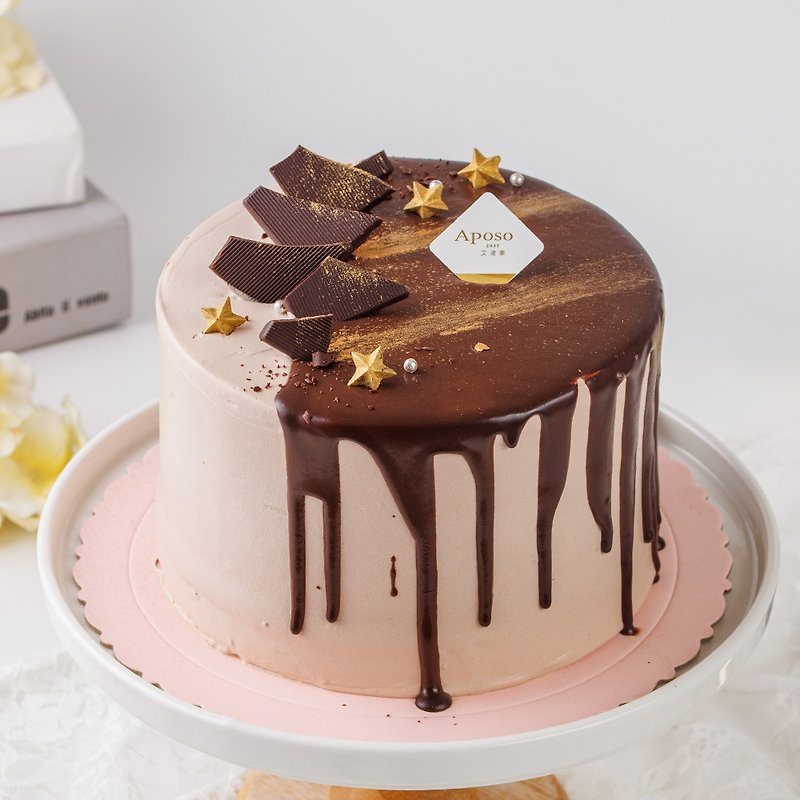 艾波索【极光醇黑巧克力6寸】母亲节蛋糕推荐 - 蛋糕/甜点 - 新鲜食材 咖啡色