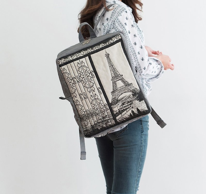 handmade womens backpack laptop bags - 后背包/双肩包 - 其他材质 多色