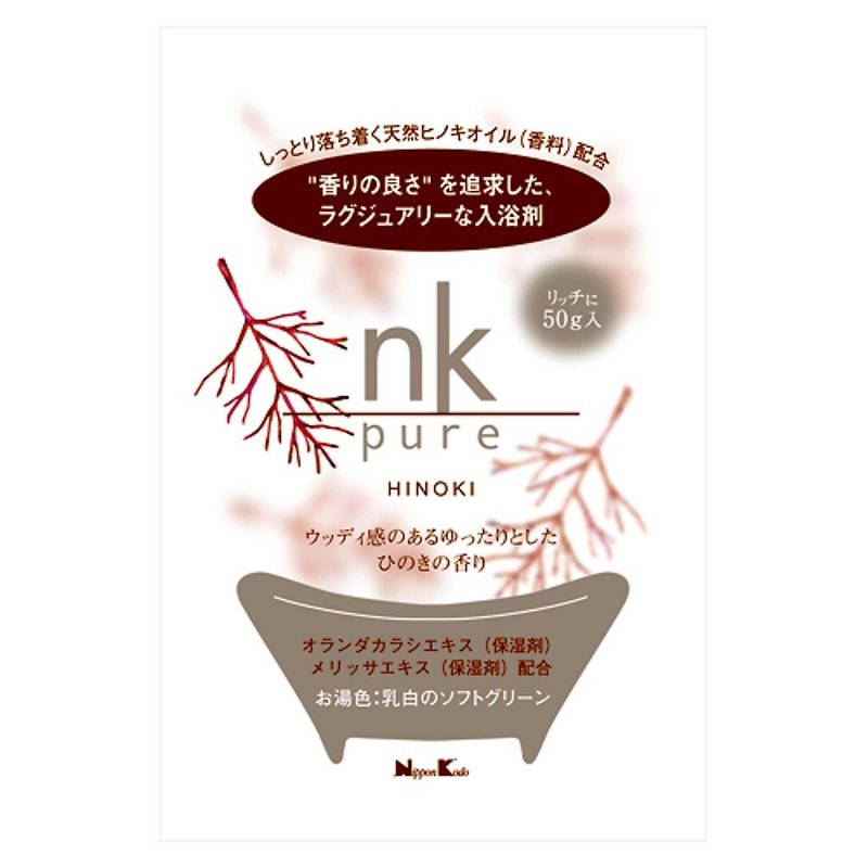 日本香堂 NK PURE 入浴剂 桧木 12入/盒 - 卫浴用品 - 其他材质 