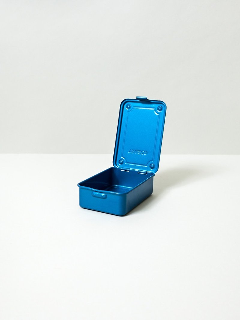 【Trusco】上掀式收纳盒经典款 (小)-铁蓝 - 收纳用品 - 其他金属 蓝色