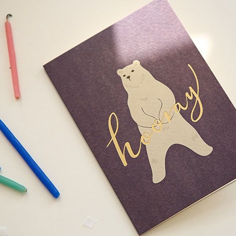 森林物语卡片信封组-03 北极熊,E2D46329 - 卡片/明信片 - 纸 咖啡色