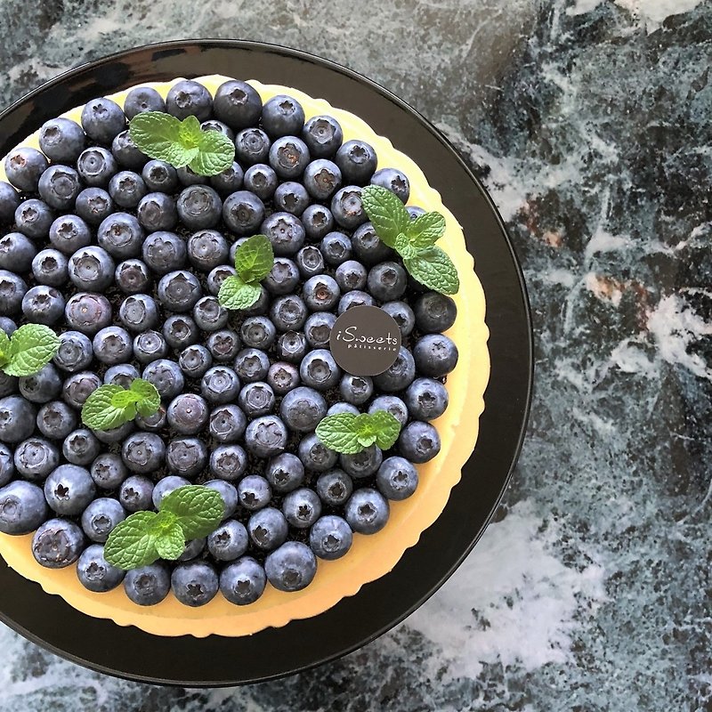 蓝莓重奶酪8寸 | 浓郁重奶酪搭配蓝莓的视觉与味蕾双重奢华享受 - 蛋糕/甜点 - 新鲜食材 