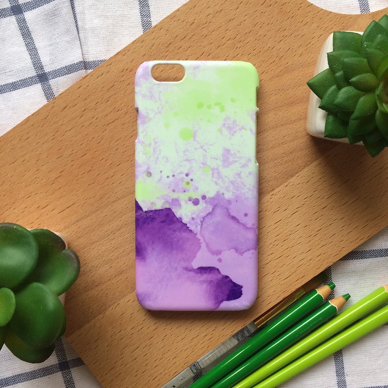 紫绿暖色系水彩喷墨//原创手机壳-  iPhone,Samsung,Sony,oppo,LG - 手机壳/手机套 - 塑料 多色