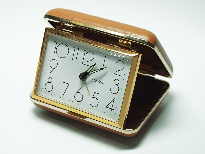 80s 时光旅行日本旅行用机械式时钟 - 时钟/闹钟 - 其他金属 卡其色