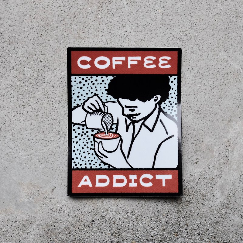New COFFEE ADDICTステッカー - 贴纸 - 防水材质 多色