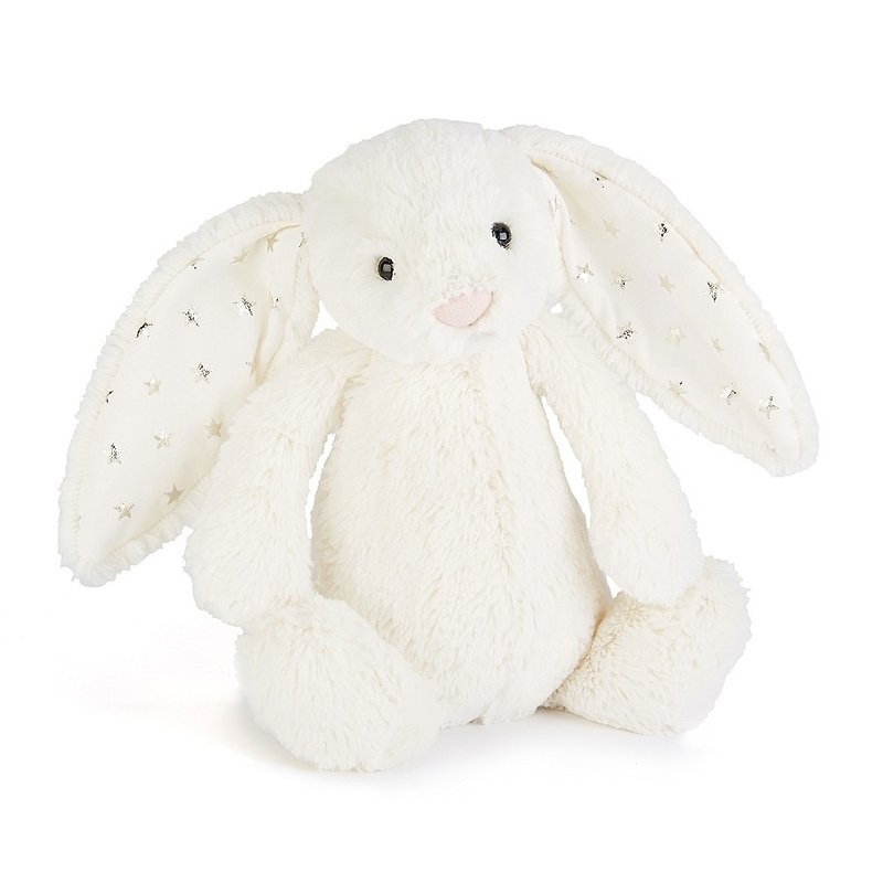 Bashful Twinkle Bunny 闪亮白星星兔 18cm - 玩偶/公仔 - 聚酯纤维 白色