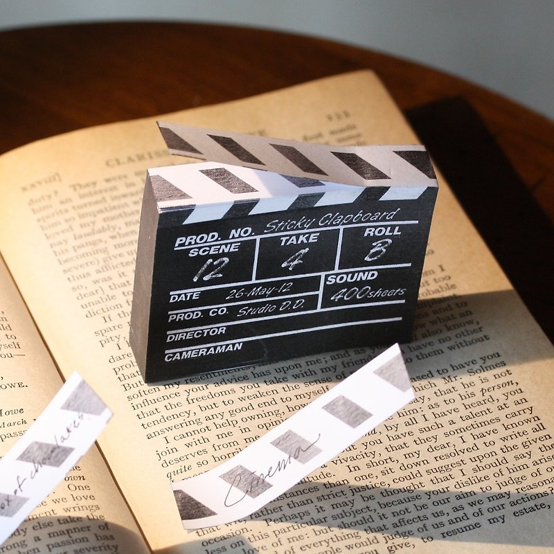 电影导演拍板 标签便利贴S号 - 便条纸/标签贴 - 纸 黑色