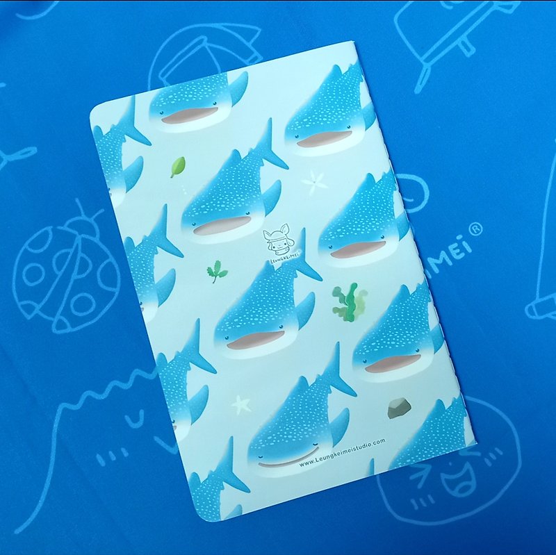 鲸鲨笔记本 - 笔记本/手帐 - 纸 蓝色