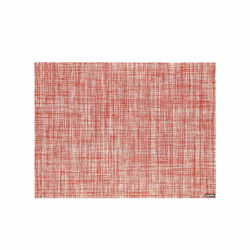 编织餐垫-48×35CM-红 - 餐垫/桌巾 - 塑料 红色