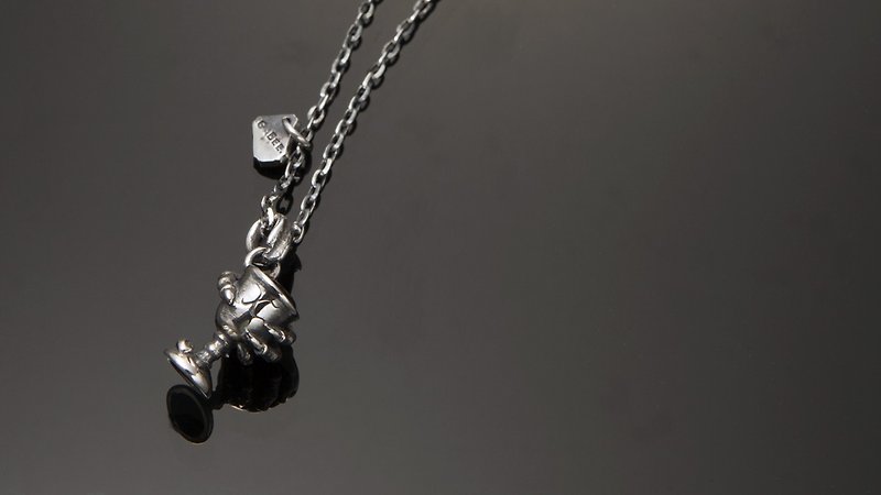 GABEE.十周年 圣杯项链(925 Silver) - 项链 - 其他金属 灰色