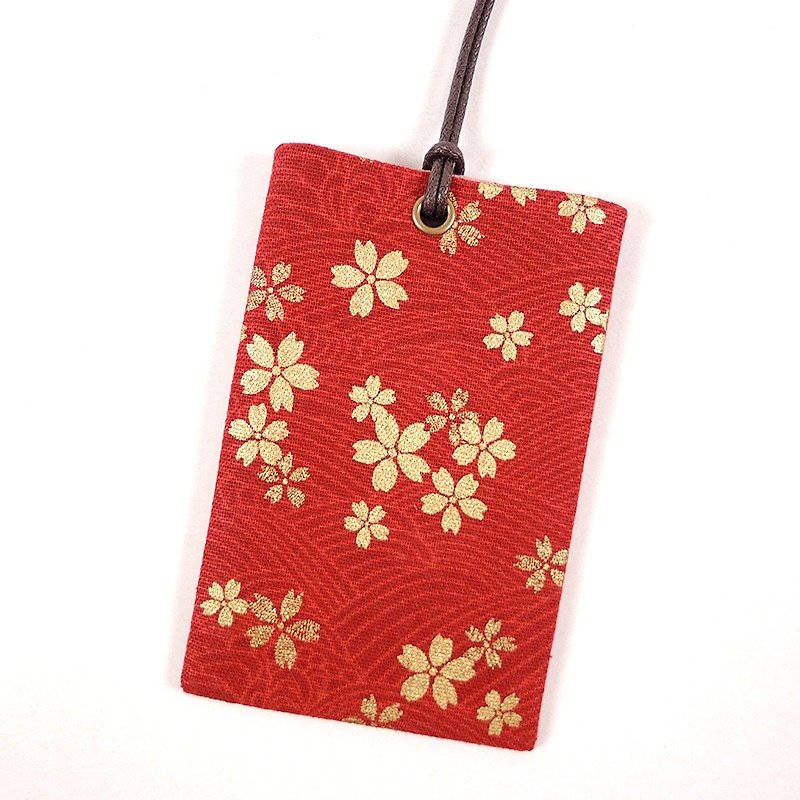 悠游卡 证件套 名片卡套 卡袋- 樱花 (红) - 证件套/卡套 - 棉．麻 红色