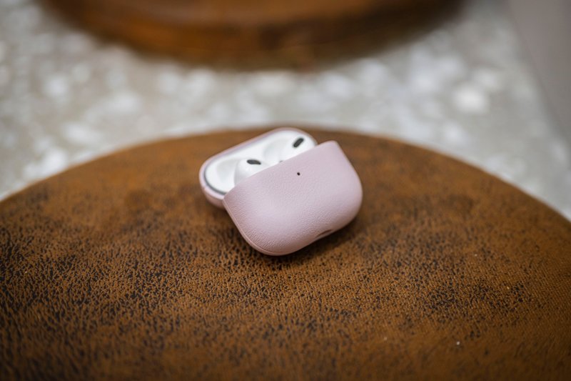 ARMOR AirPods Pro / AirPods 全真皮保护壳_芭蕾粉 - 耳机收纳 - 真皮 