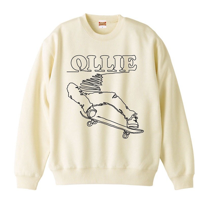 [スウェット] ollie - 男装上衣/T 恤 - 棉．麻 白色