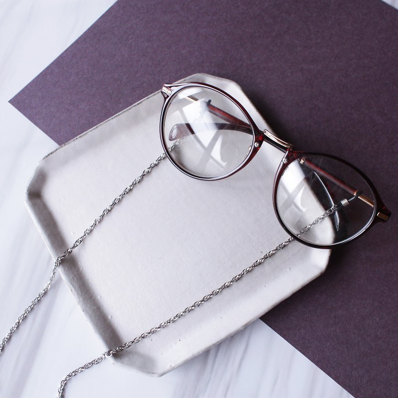 双圈不锈钢银色眼镜链 项链 颈链 手链  口罩链 - 眼镜/眼镜框 - 其他金属 银色