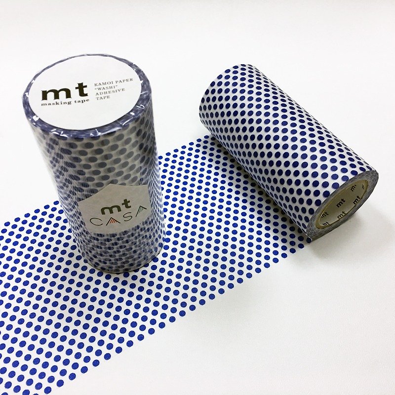 mt CASA tape 100mm和纸胶带【水玉点点-夜色蓝 (MTCA1102)】 - 墙贴/壁贴 - 纸 蓝色
