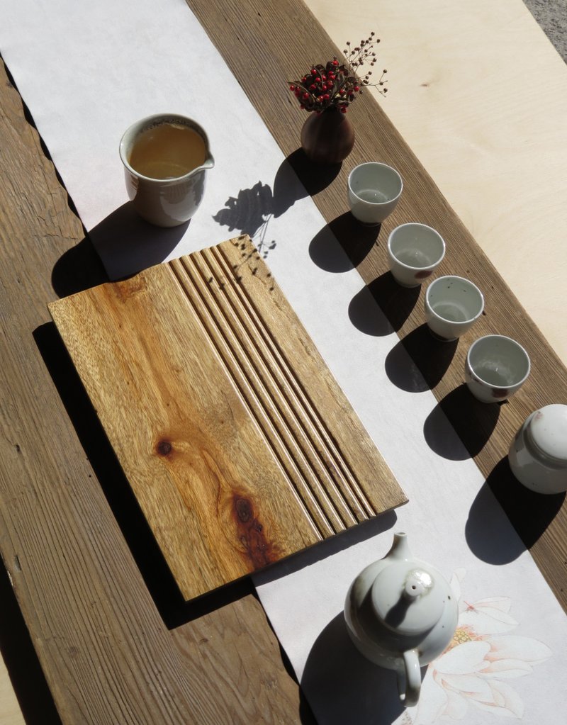 HO MOOD 解构系列—手作 原木茶盘 - 杯垫 - 木头 咖啡色