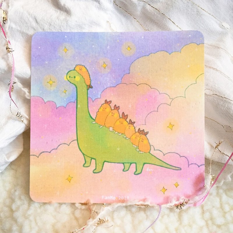 恐龙和炸虾们 / 圆角明信片 卡片 - 卡片/明信片 - 纸 多色