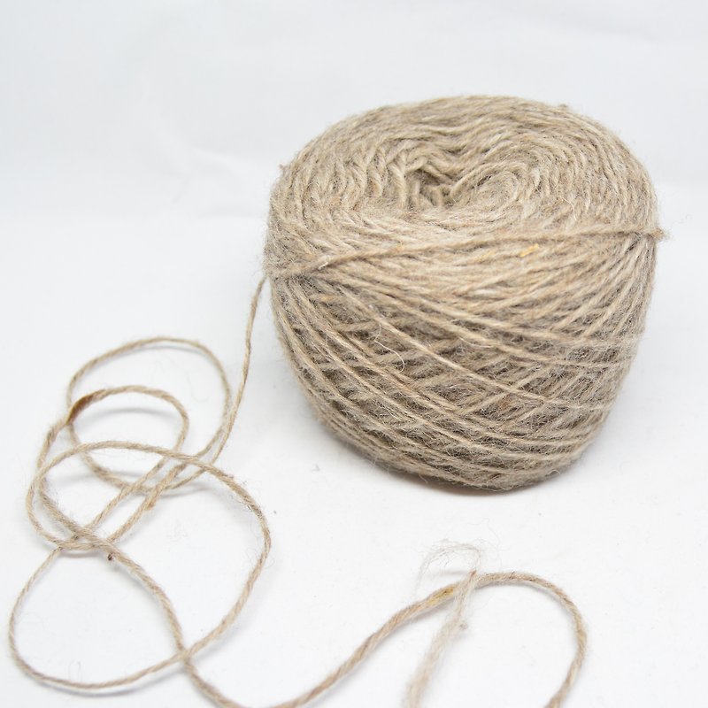 手捻羊毛线-原-公平贸易 - 编织/刺绣/羊毛毡/裁缝 - 羊毛 灰色