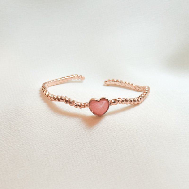 Heartbeat bangle - 手链/手环 - 其他材质 粉红色