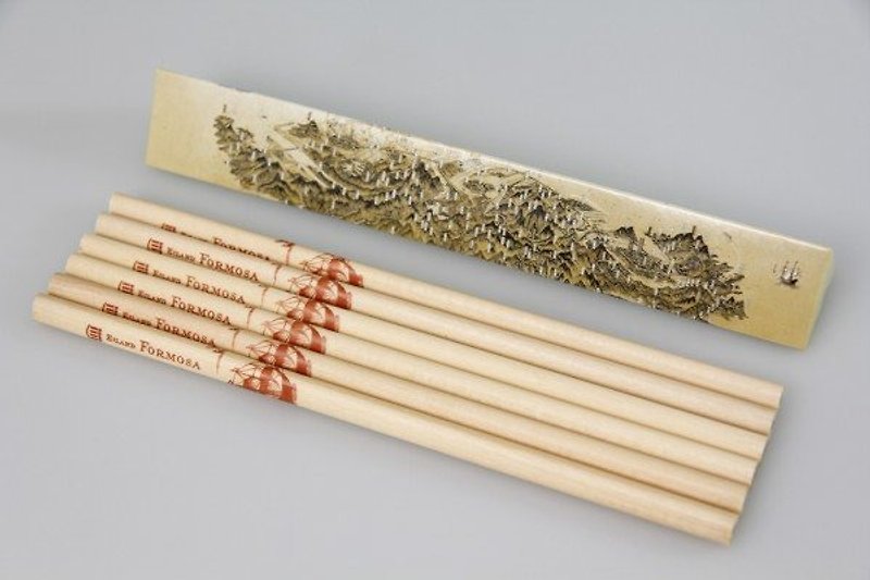 国立台湾历史博物馆-福尔摩沙·地图铅笔 - 铅笔/自动铅笔 - 木头 多色