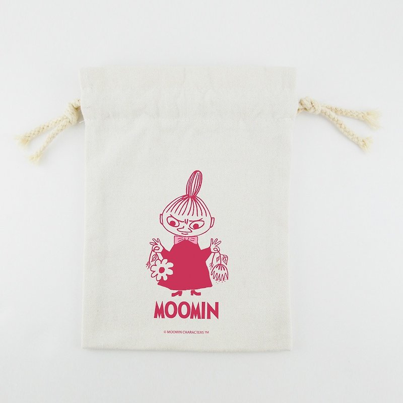 Moomin授权 - 束口袋/收纳袋/万用袋 Little My(大/中/小) - 化妆包/杂物包 - 棉．麻 红色