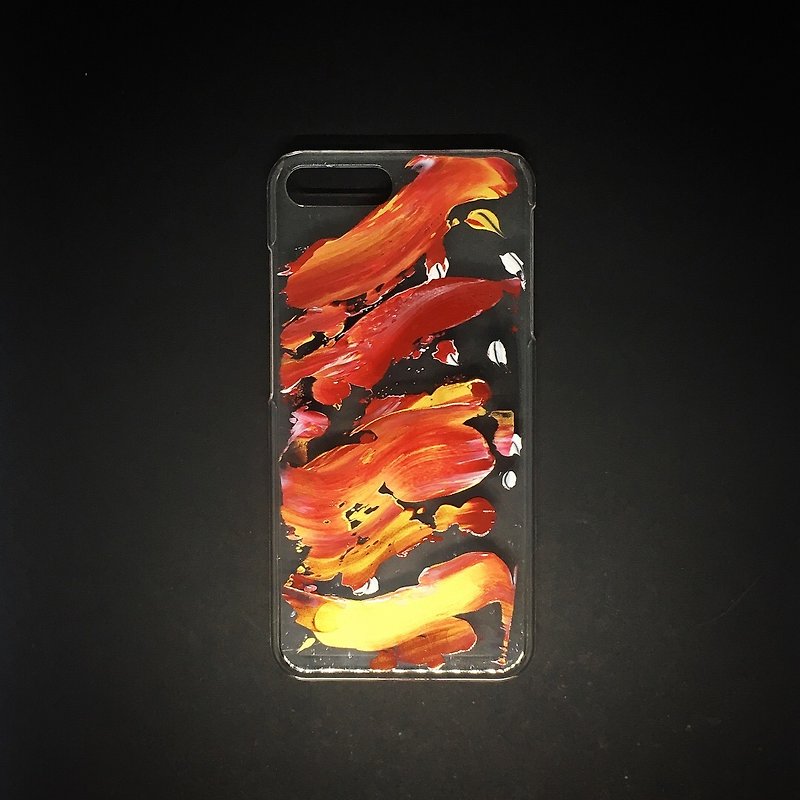 Acrylic 手绘抽象艺术手机壳 | iPhone 7/8+ | Red Legacy - 手机壳/手机套 - 压克力 红色