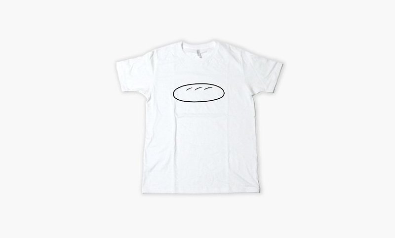 NORITAKE - PAN T-SHIRT - 中性连帽卫衣/T 恤 - 棉．麻 白色