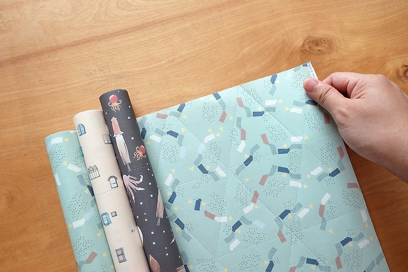 Reusable Wrapping papers (Collection 5) : Set of 3 - 包装材料 - 纸 黄色