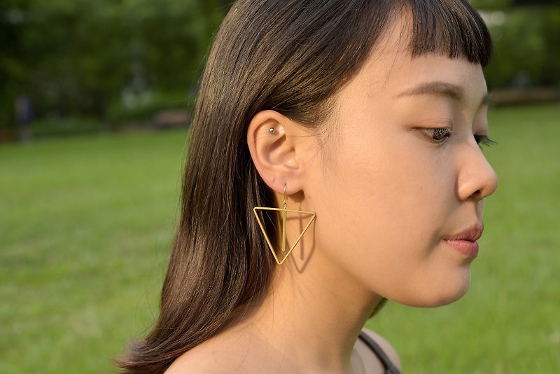限定设计款#10 - 耳环/耳夹 - 其他金属 金色