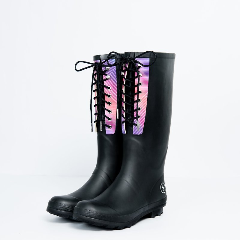 换季优惠-时尚雨靴/鞋 粉红泡泡 Rain Boot-pink bubble - 雨鞋/雨靴 - 橡胶 粉红色