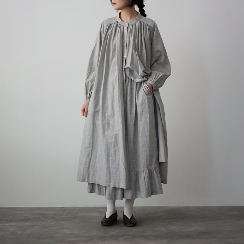 2 Way Dress Grey - 洋装/连衣裙 - 棉．麻 灰色